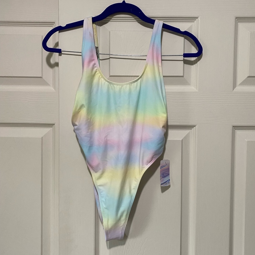 High Leg Cut One Piece Bathing Suit